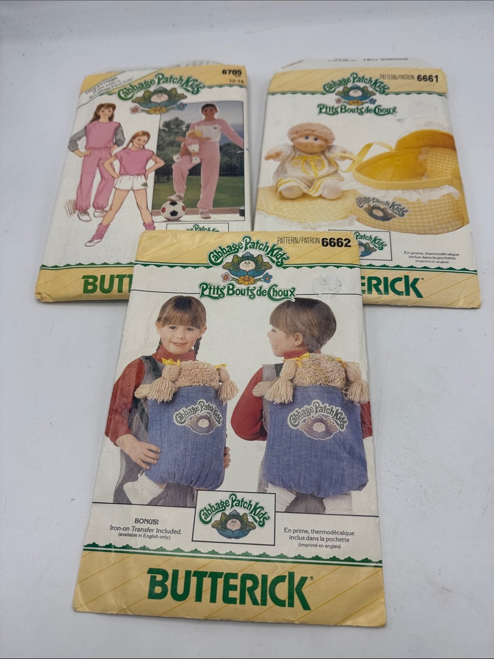 VTG Butterick Cabbage Patch Kids Patterns 80s